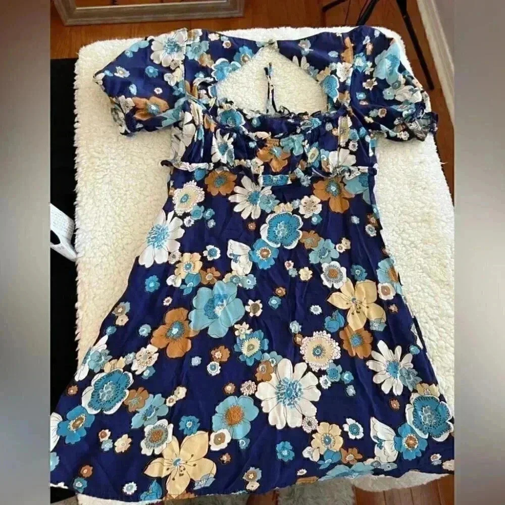 For Love & Lemons floral dress  in size XS